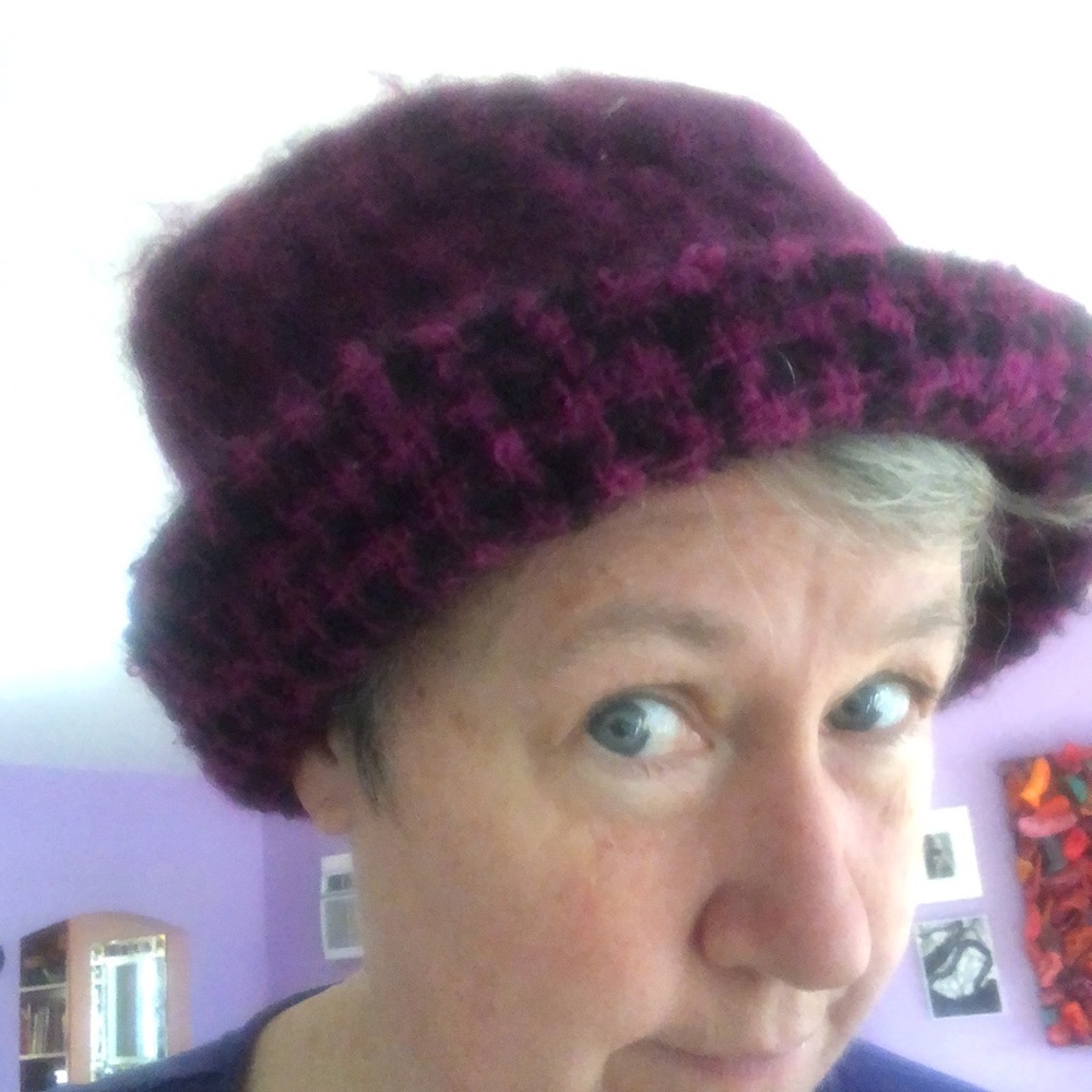 Donegal design mohair/wool hat